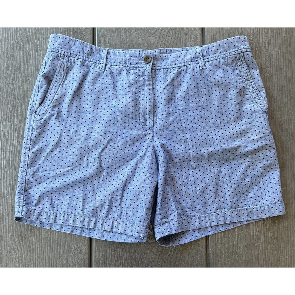 Talbots Light Blue Polka Dot Women's Shorts